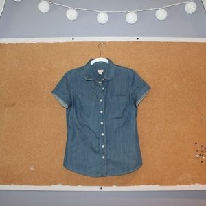 J. Crew Jean Peter Pan Button Down